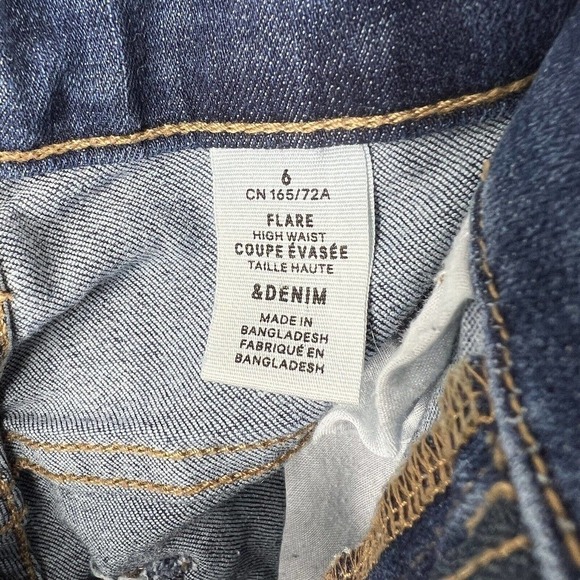 &Denim by H&M Flare Jeans Size 6 Boot Cut Denim - Picture 7 of 10